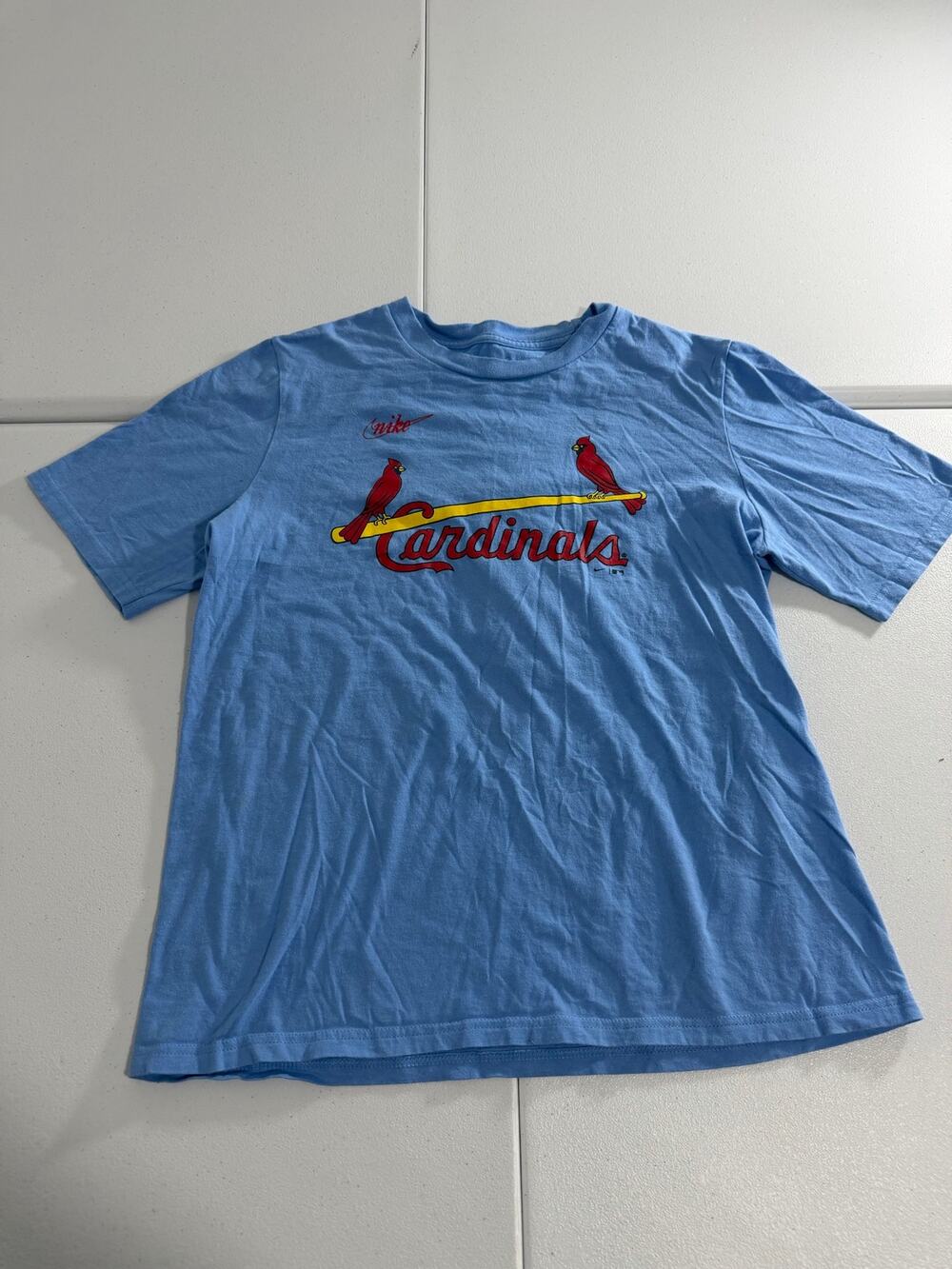 St. Louis Cardinals T-Shirt Women’s XL Nike Blue Cooperstown Vintage Logo